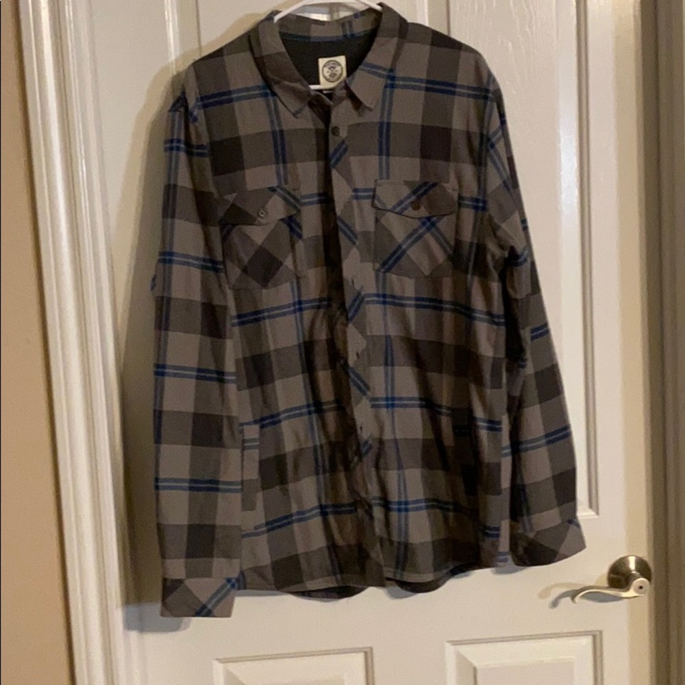 Grey Plaid Flannel